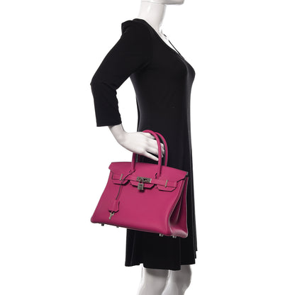 Hermes Togo Birkin 30 Rose Pourpre 2 of 12
