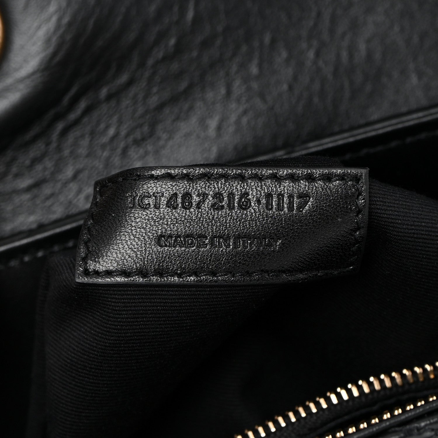 Saint Laurent Calfskin Y Quilted Monogram Medium Loulou Chain Satchel Black 9 of 13