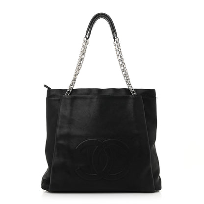 Chanel Caviar Large CC Tuck Tote Black 1 of 11