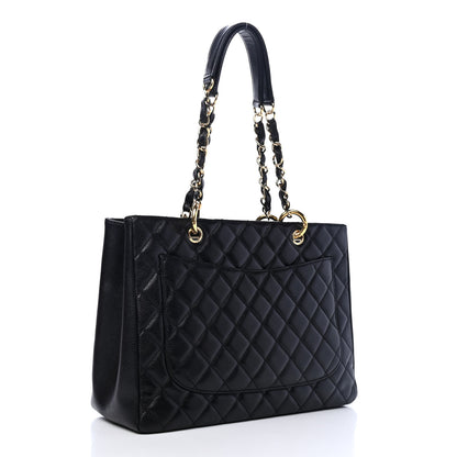 Chanel Caviar Quilted Grand Shopping Tote GST Black 2 of 4