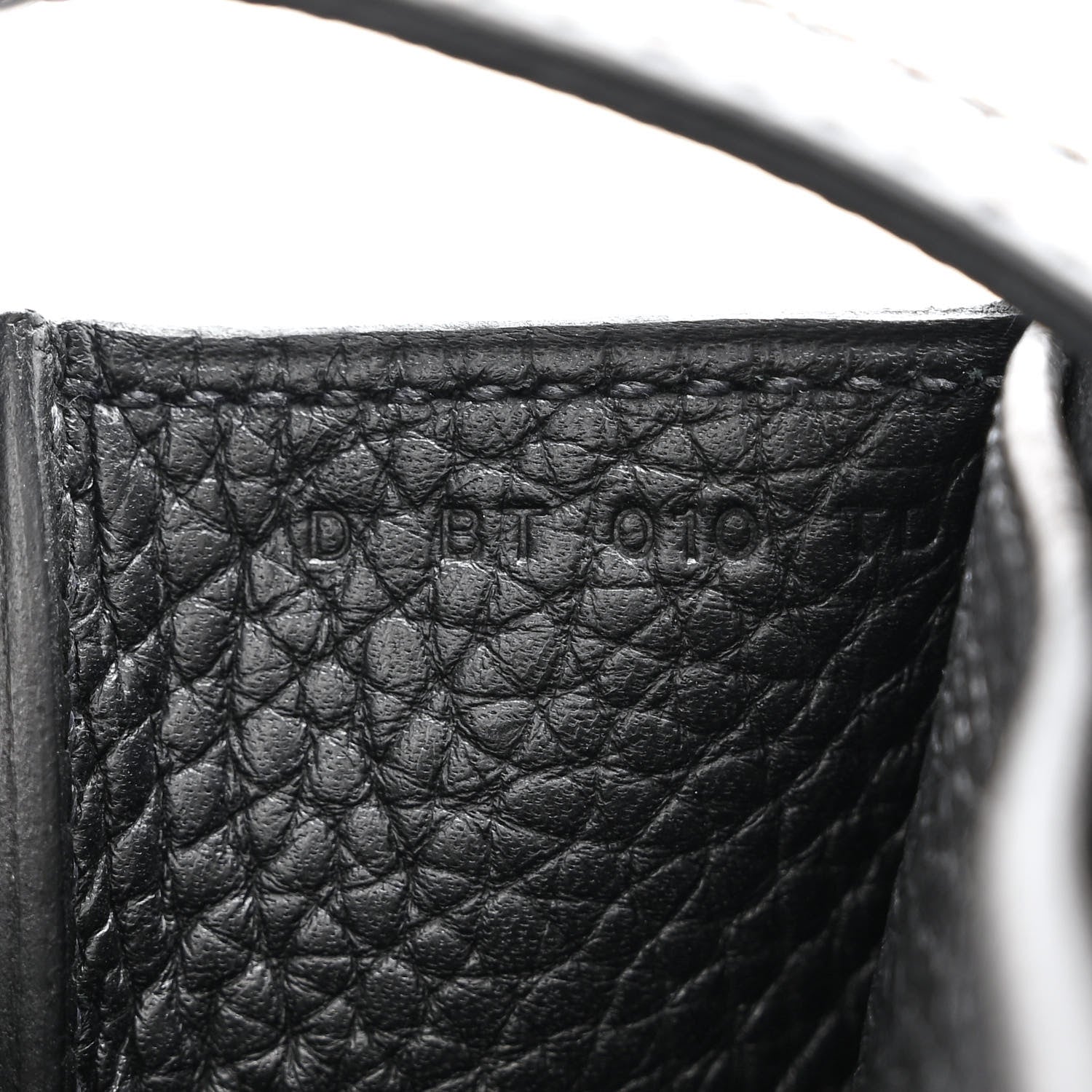 Hermes Taurillon Clemence Halzan 31 GM Black 7 of 10