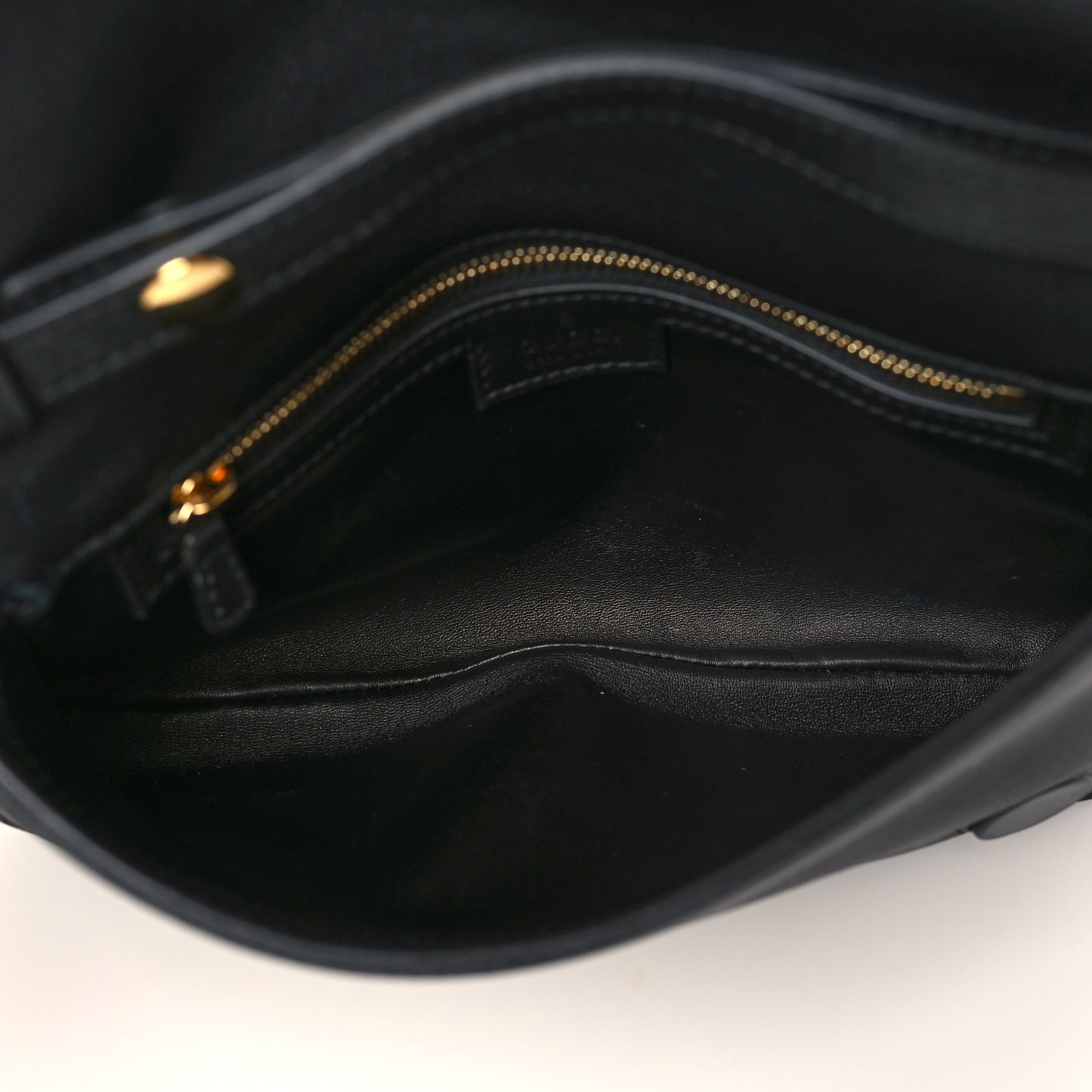 Roxy Calfskin Blondie Chain Shoulder Flap Bag Black