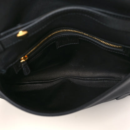 Gucci Roxy Calfskin Blondie Chain Shoulder Flap Bag Black 5 of 8