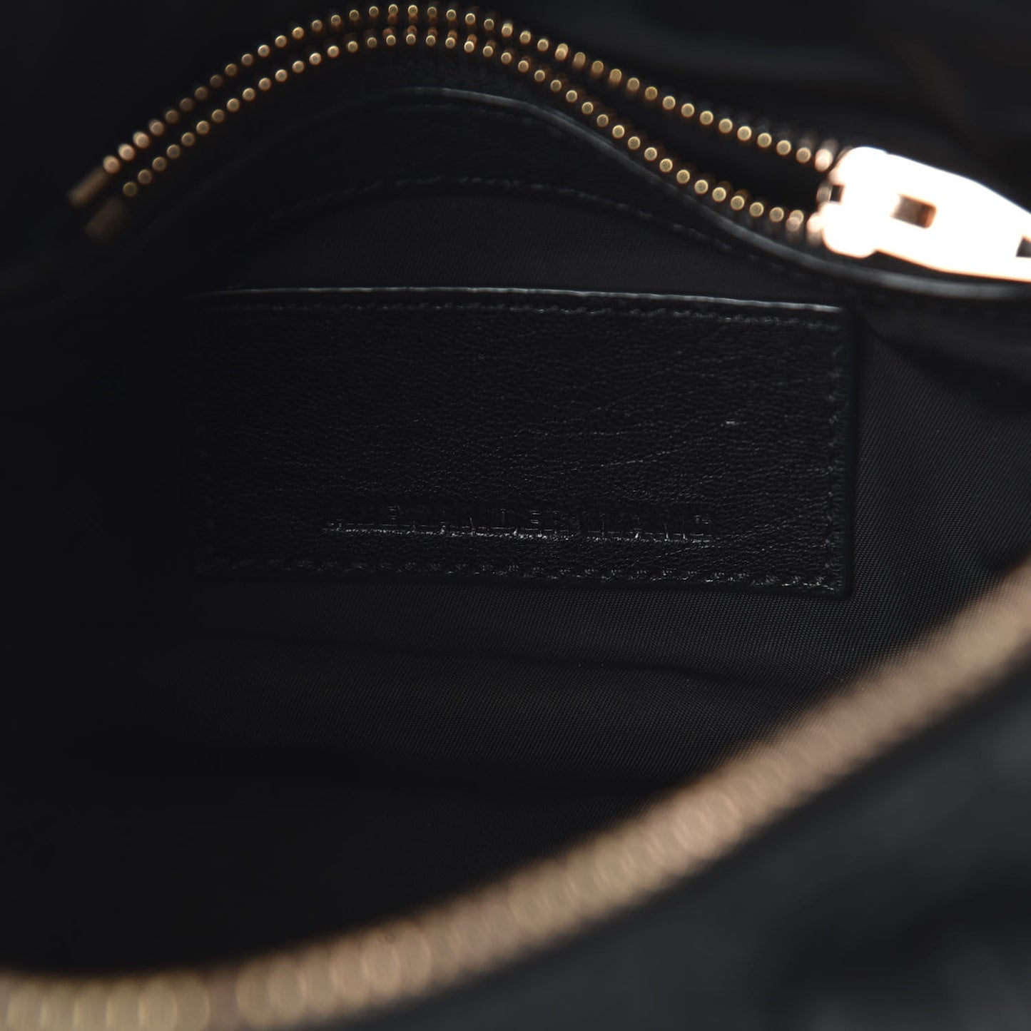 Pebbled Lambskin Mini Rockie Black Rose Gold Hardware