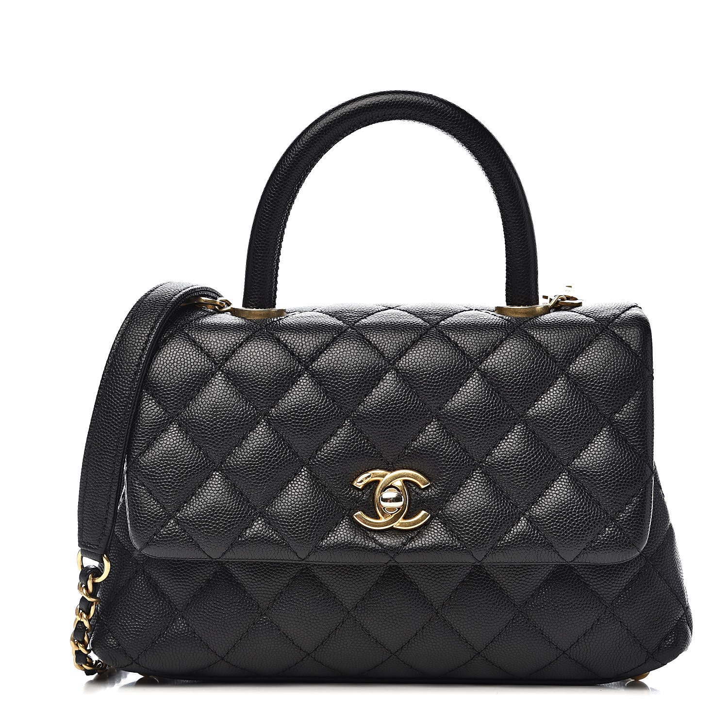 Chanel Caviar Quilted Mini Coco Handle Flap Black 1 of 11