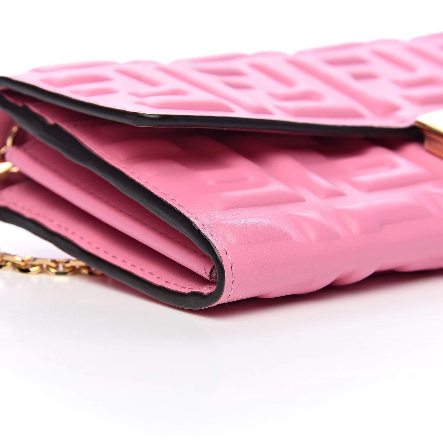 Fendi Nappa Matisse FF Embossed Continental Wallet On Chain Lollypop 10 of 13