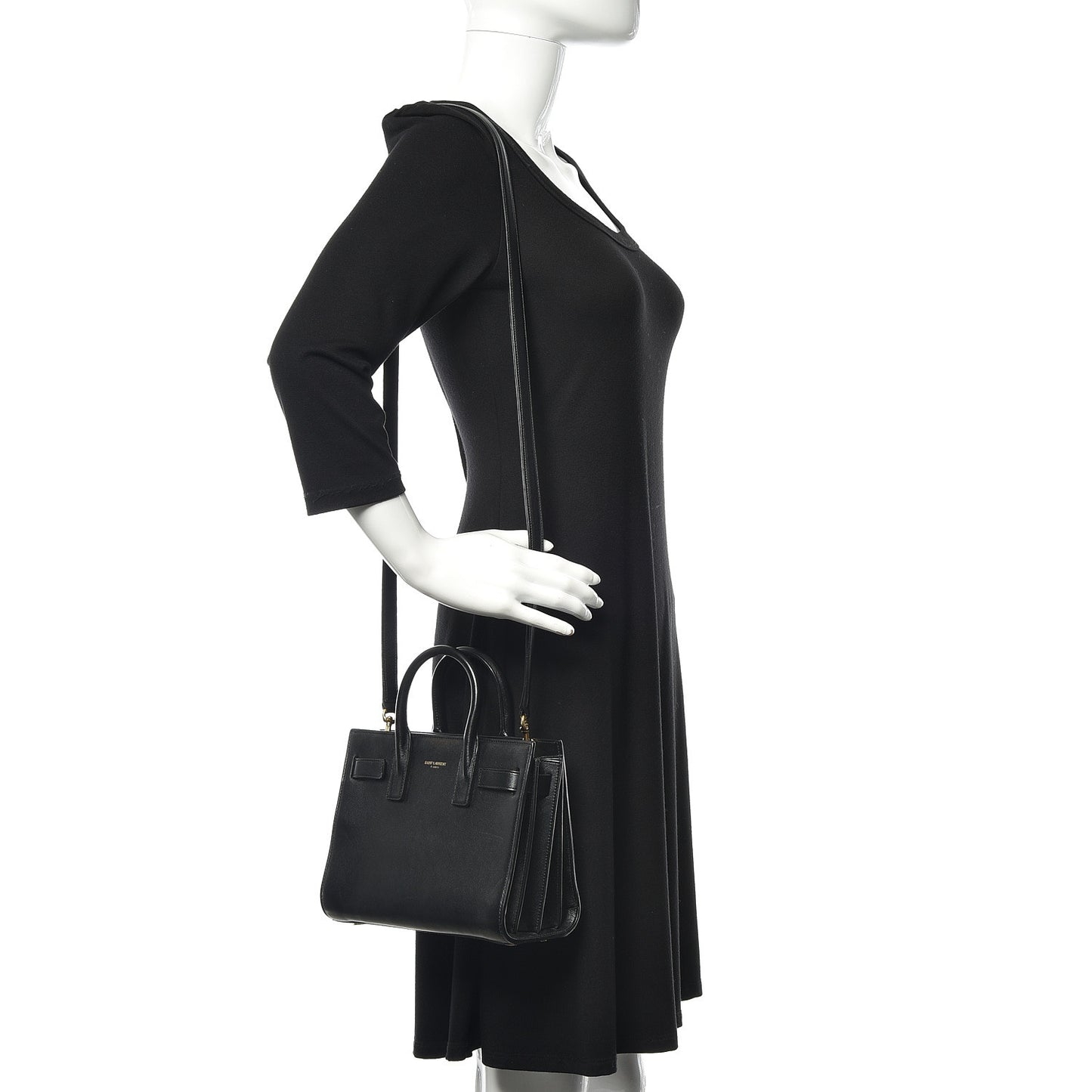 Calfskin Nano Sac De Jour Black