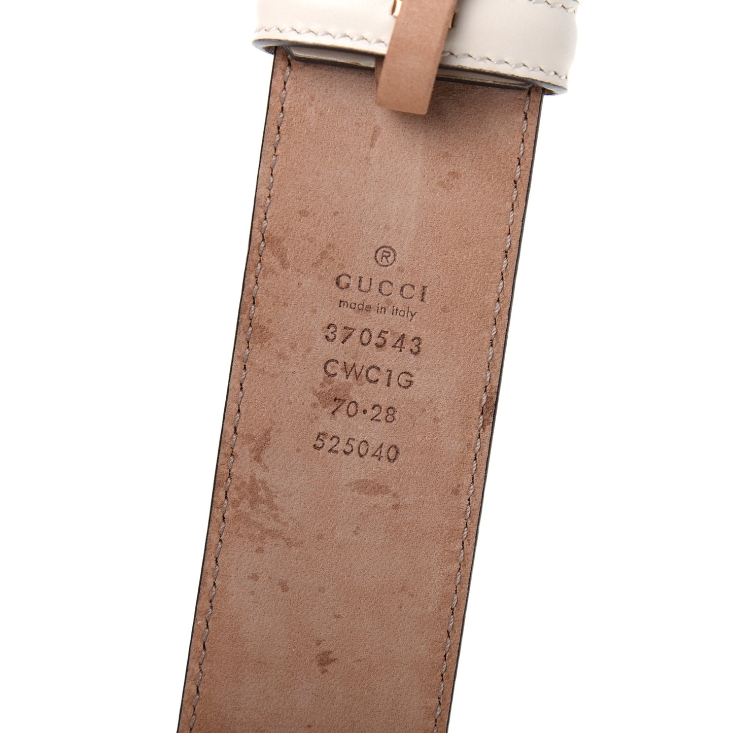 Guccissima Interlocking G Belt 70 28 Off White