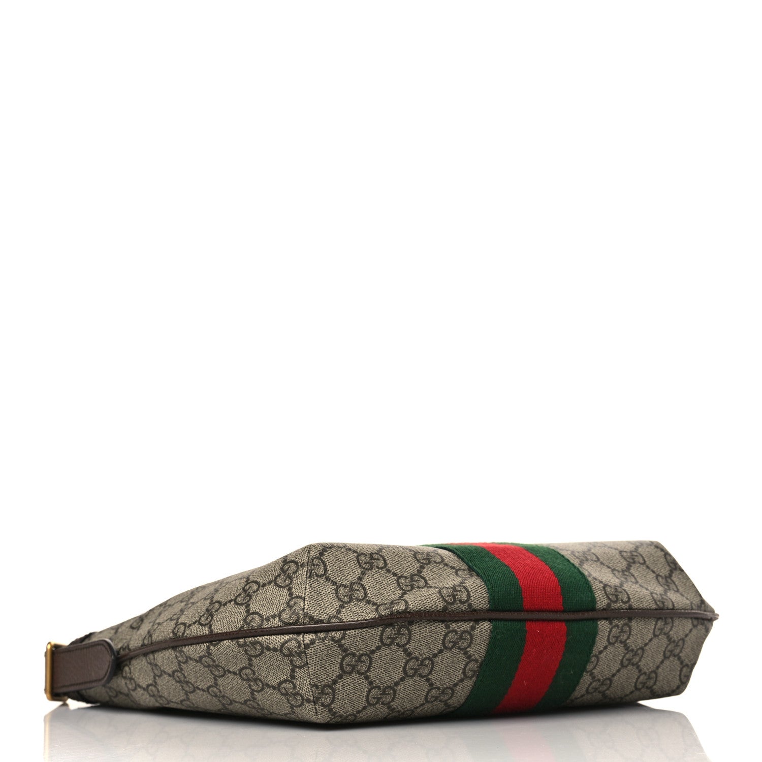 Gucci GG Supreme Monogram Web Small Ophidia Half Moon Hobo Brown 4 of 9