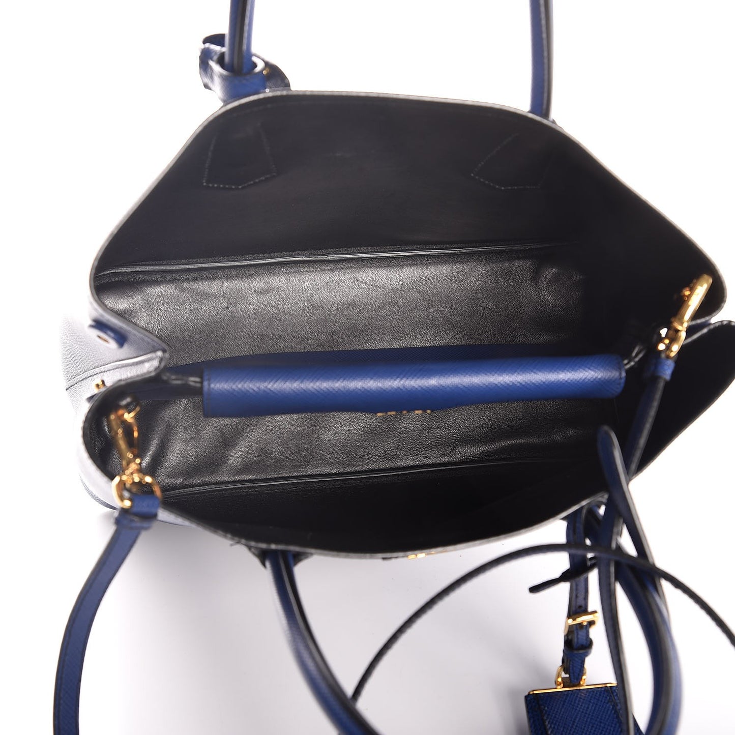 Saffiano Cuir Medium Double Bag Inchiostro