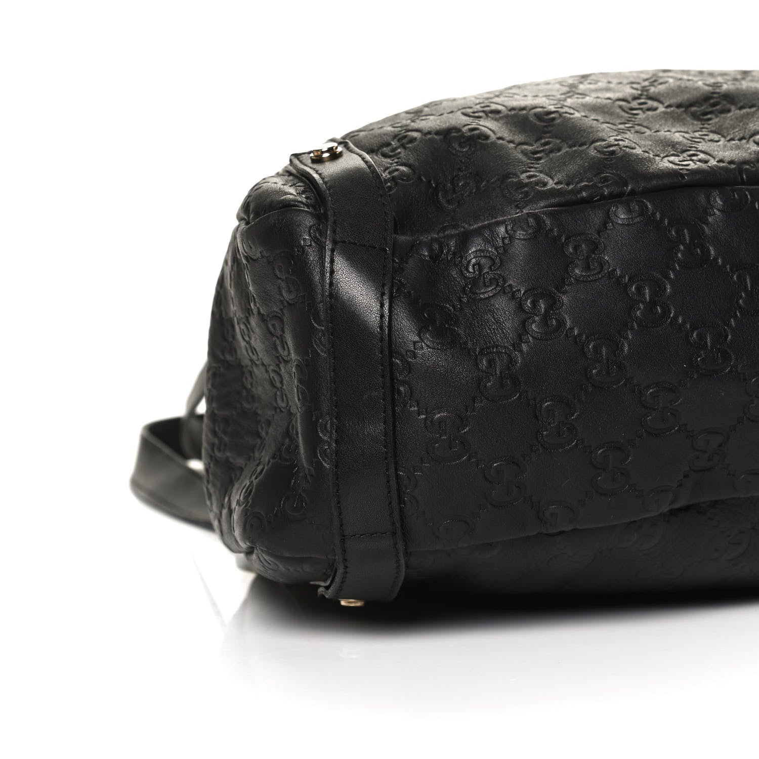 Gucci Guccissima Medium Abbey Shoulder Bag Black 11 of 12
