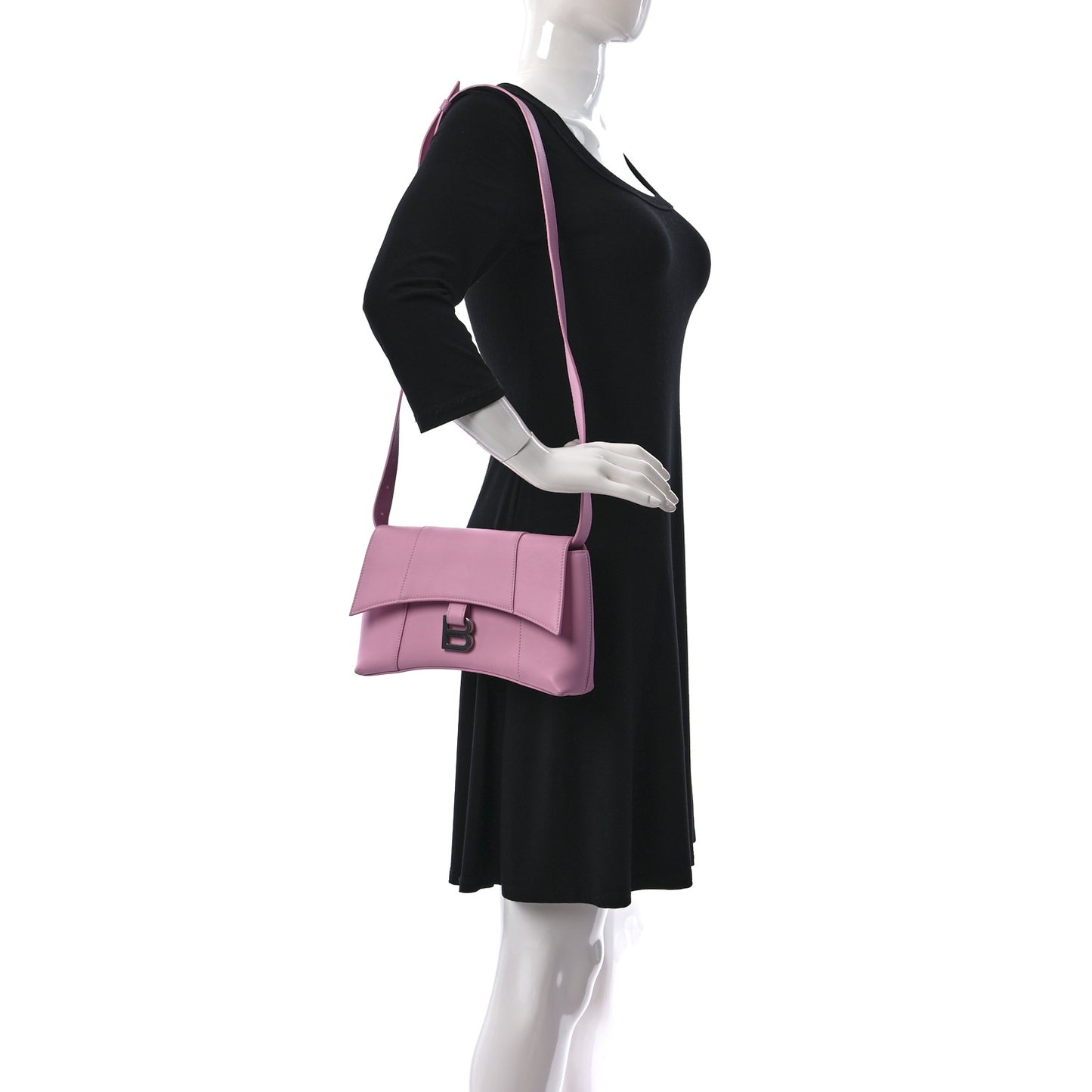 Semi Shiny Smooth Calfskin XS Downtown Shoulder Bag Candy Pink
