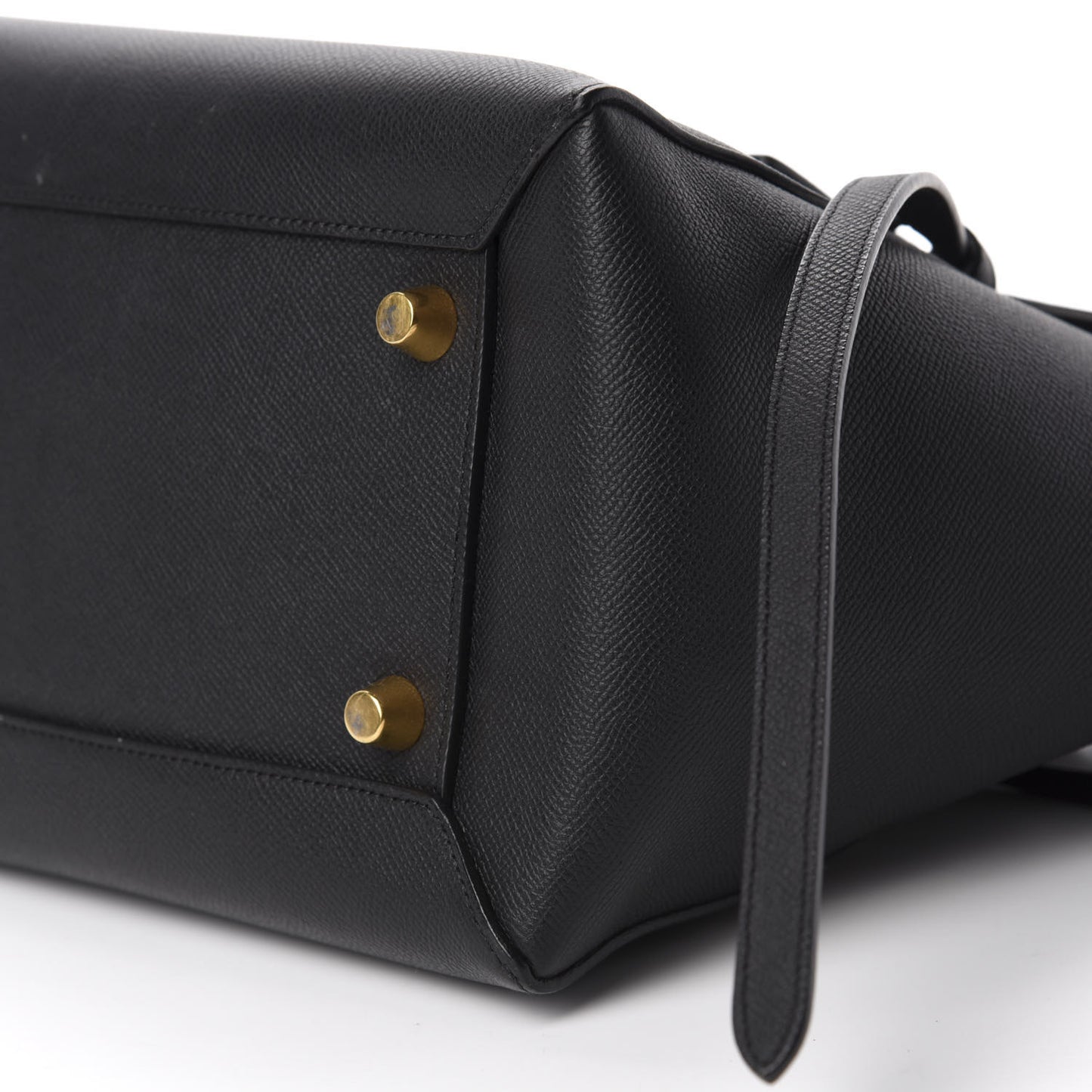 Grained Calfskin Mini Belt Bag Black