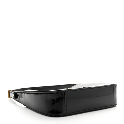 Saint Laurent Patent Calfskin Le 5 A 7 Hobo Black 4 of 15