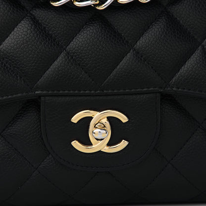 Chanel Caviar Quilted Jumbo Double Flap Black 10 of 10