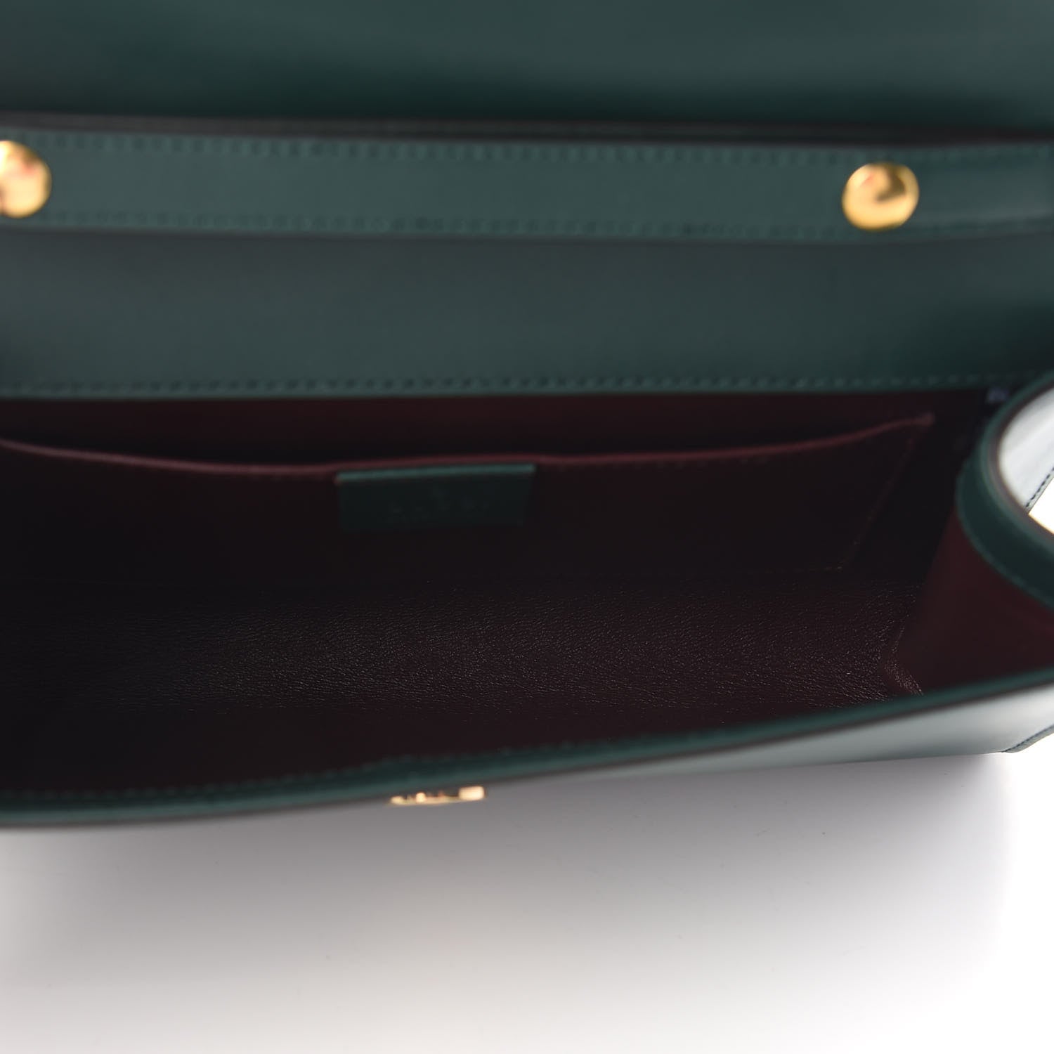 Gucci Smooth Calfskin Small Zumi Top Handle Shoulder Bag Vintage Green 4 of 9