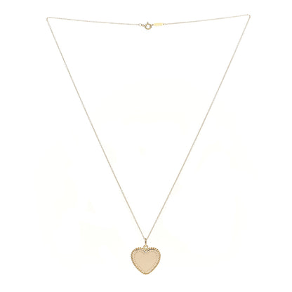 Tiffany 18K Yellow Gold Twist Heart Pendant Necklace 3 of 7