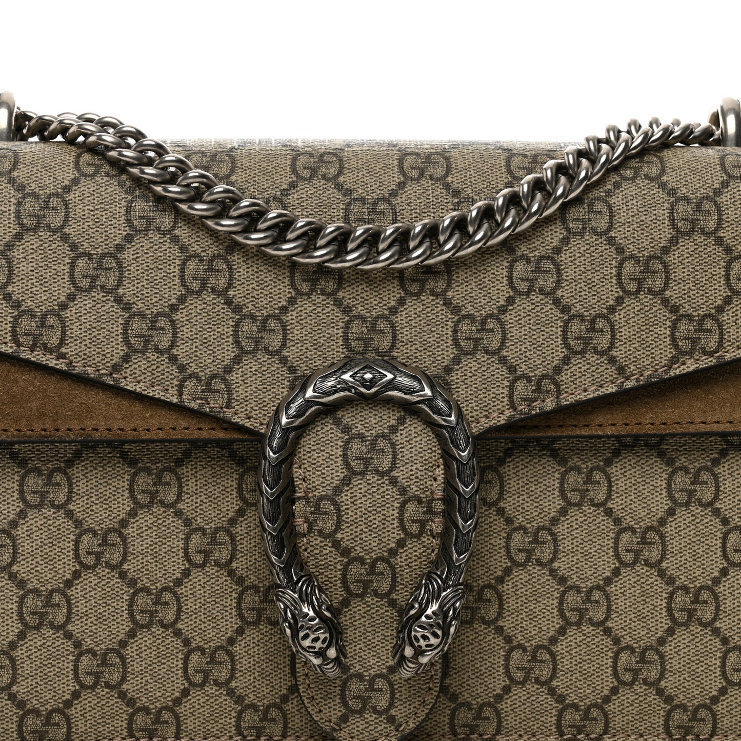 GG Supreme Monogram Small Dionysus Shoulder Bag Taupe