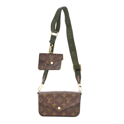 Louis Vuitton Monogram Felicie Strap & Go Kaki 1 of 9