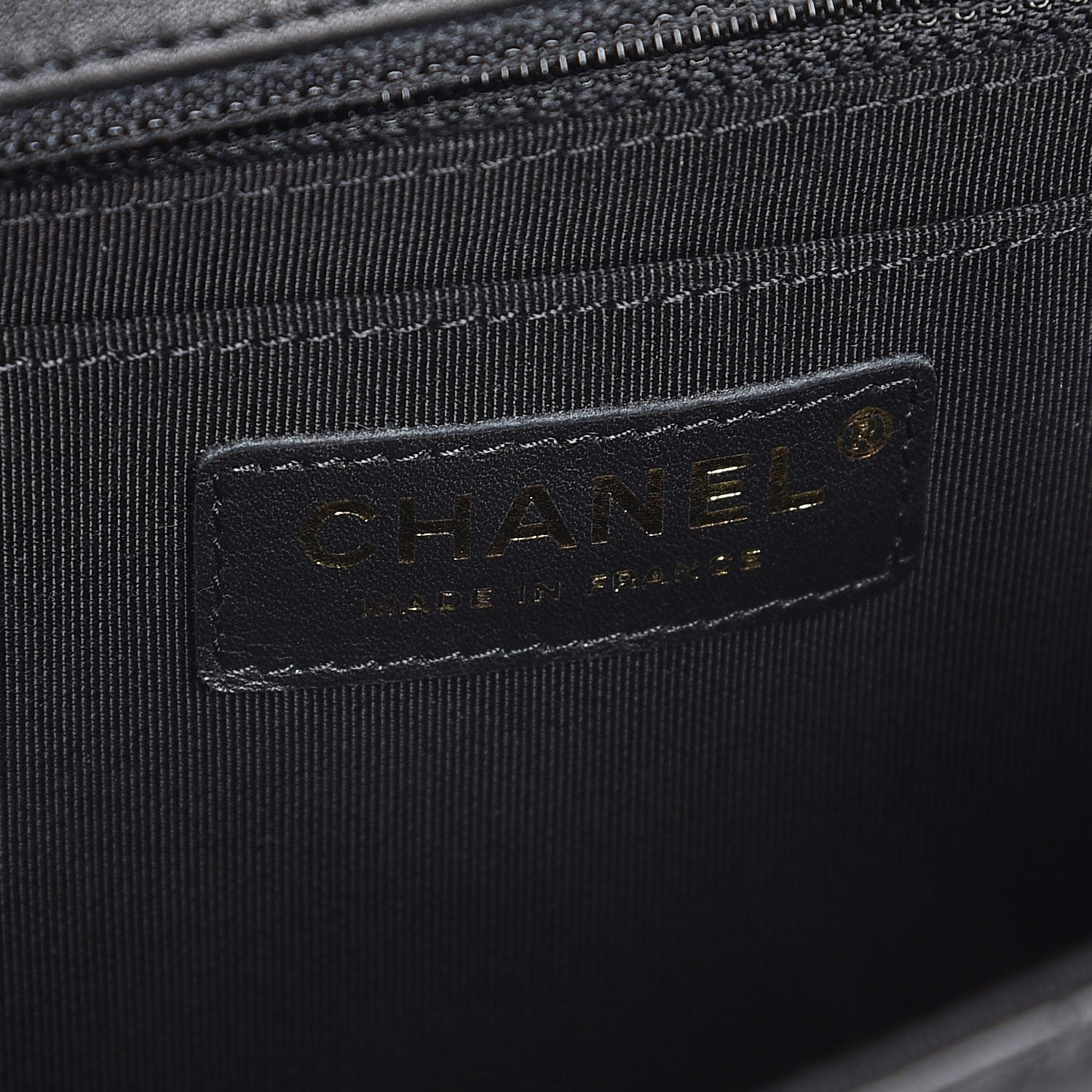 Chanel Calfskin Chevron Quilted Statement Flap Black 7 of 9