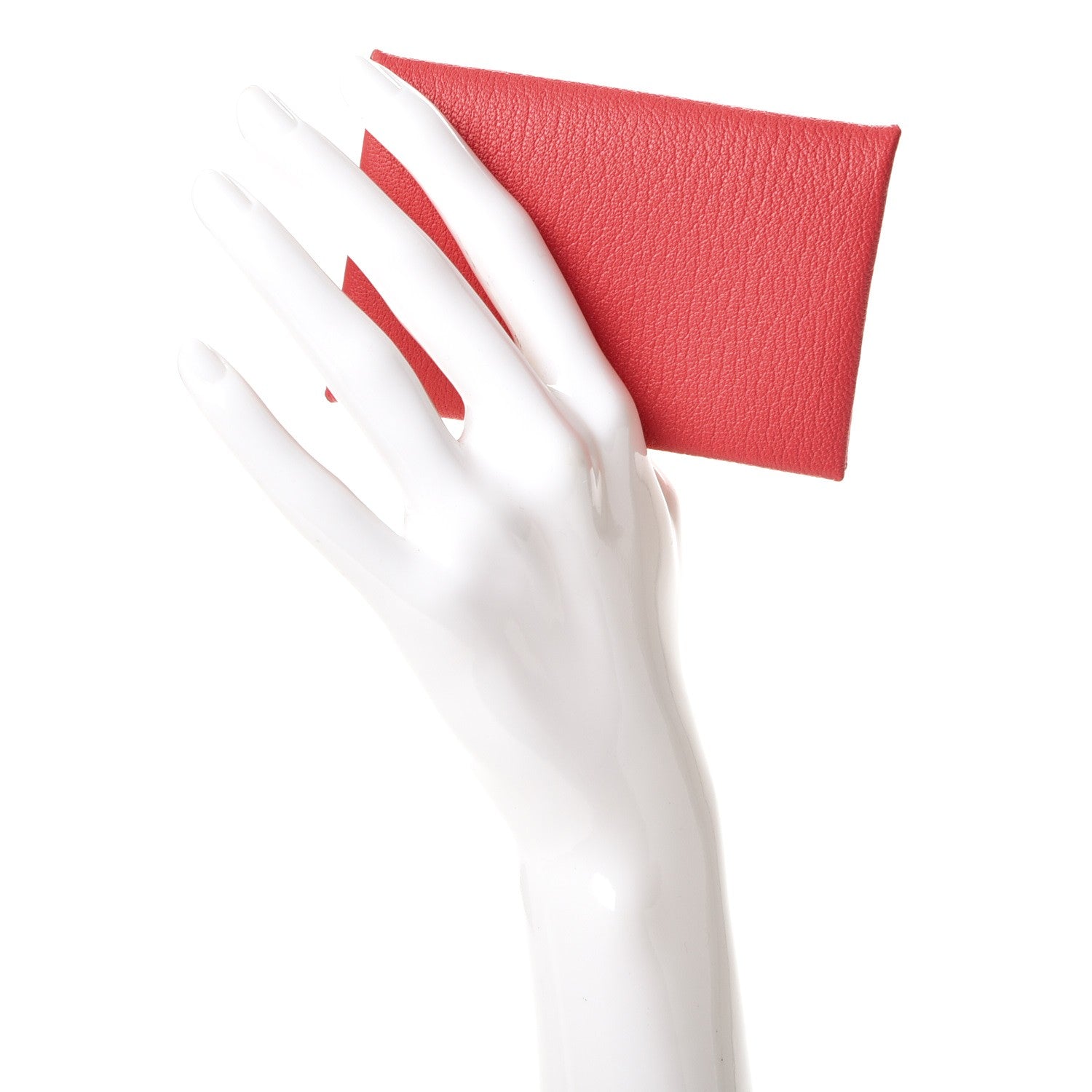 Hermes Chevre Mysore Calvi Card Case Rose Lipstick 2 of 8