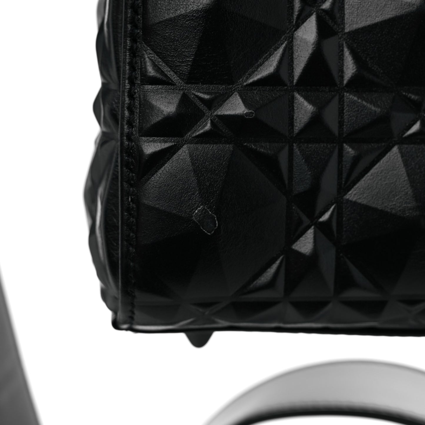 Calfskin Cannage Diamond Small My ABCDior Lady Dior Black
