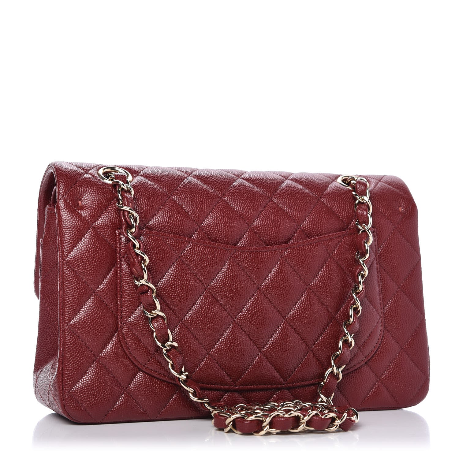 Chanel Caviar Quilted Small Double Flap Dark Red 3 of 10