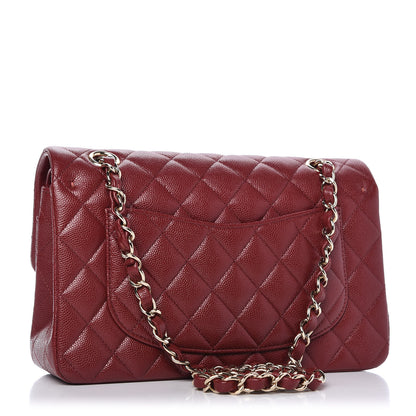 Chanel Caviar Quilted Small Double Flap Dark Red 3 of 10