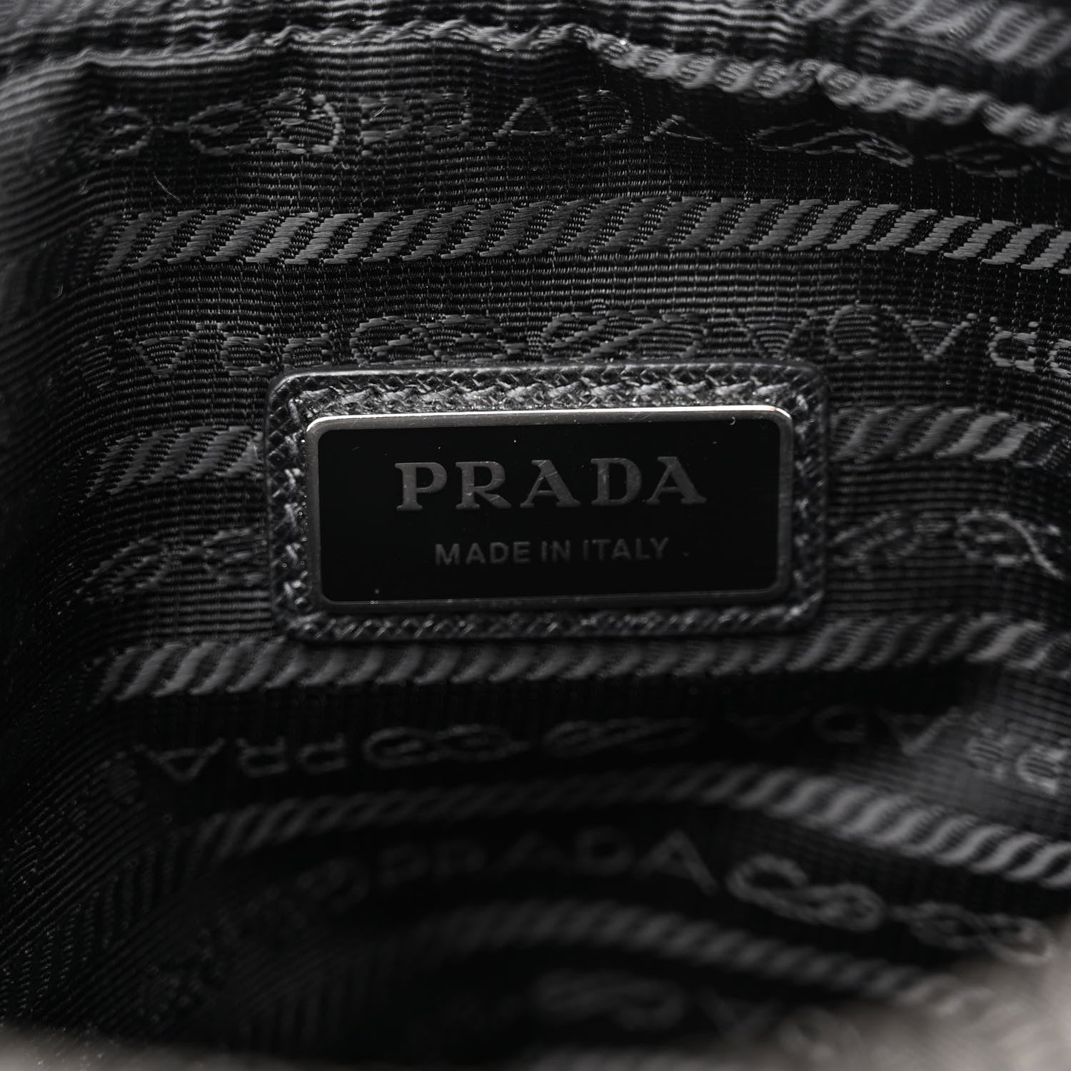 Prada Re-Nylon Saffiano Pocket Single Snap Buckle Shoulder Bag Black 6 of 9