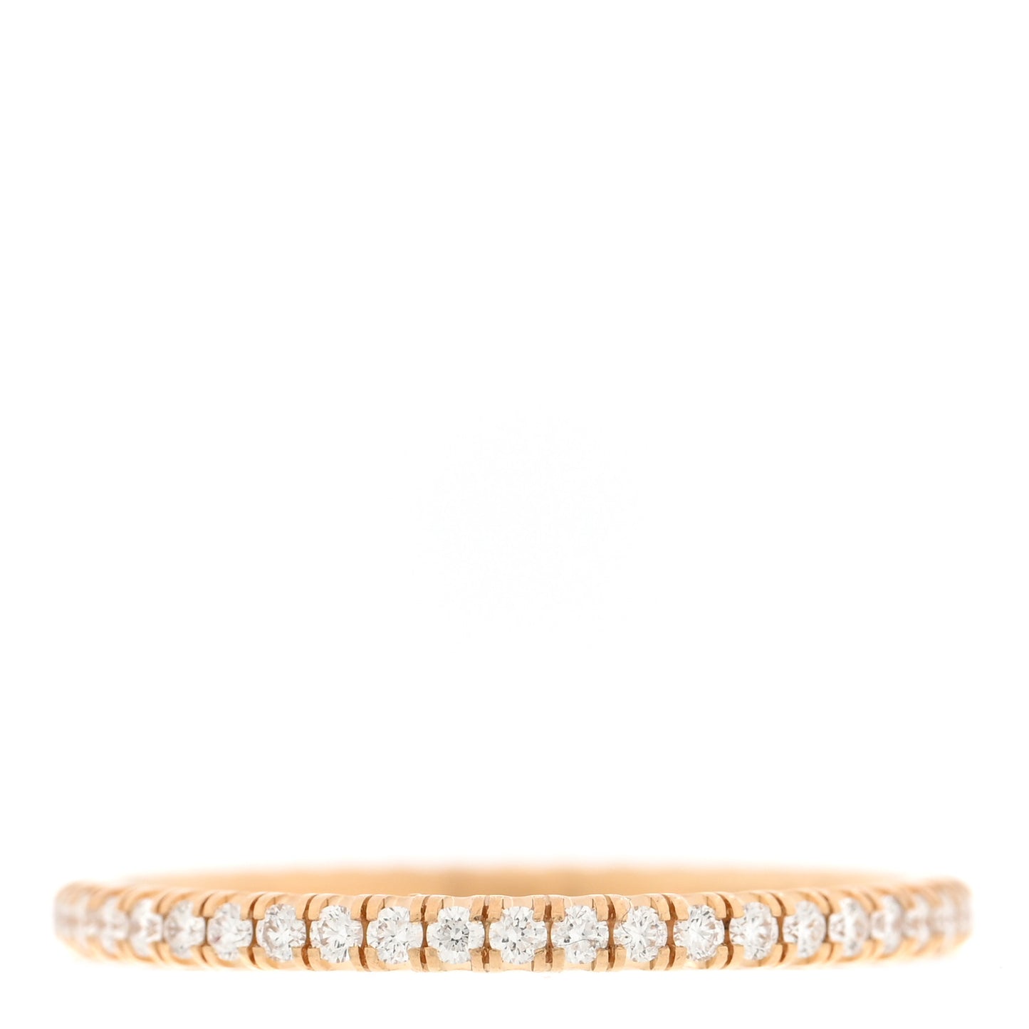 18K Yellow Gold Diamond 1.5mm Etincelle de Cartier Wedding Band Ring 49 5