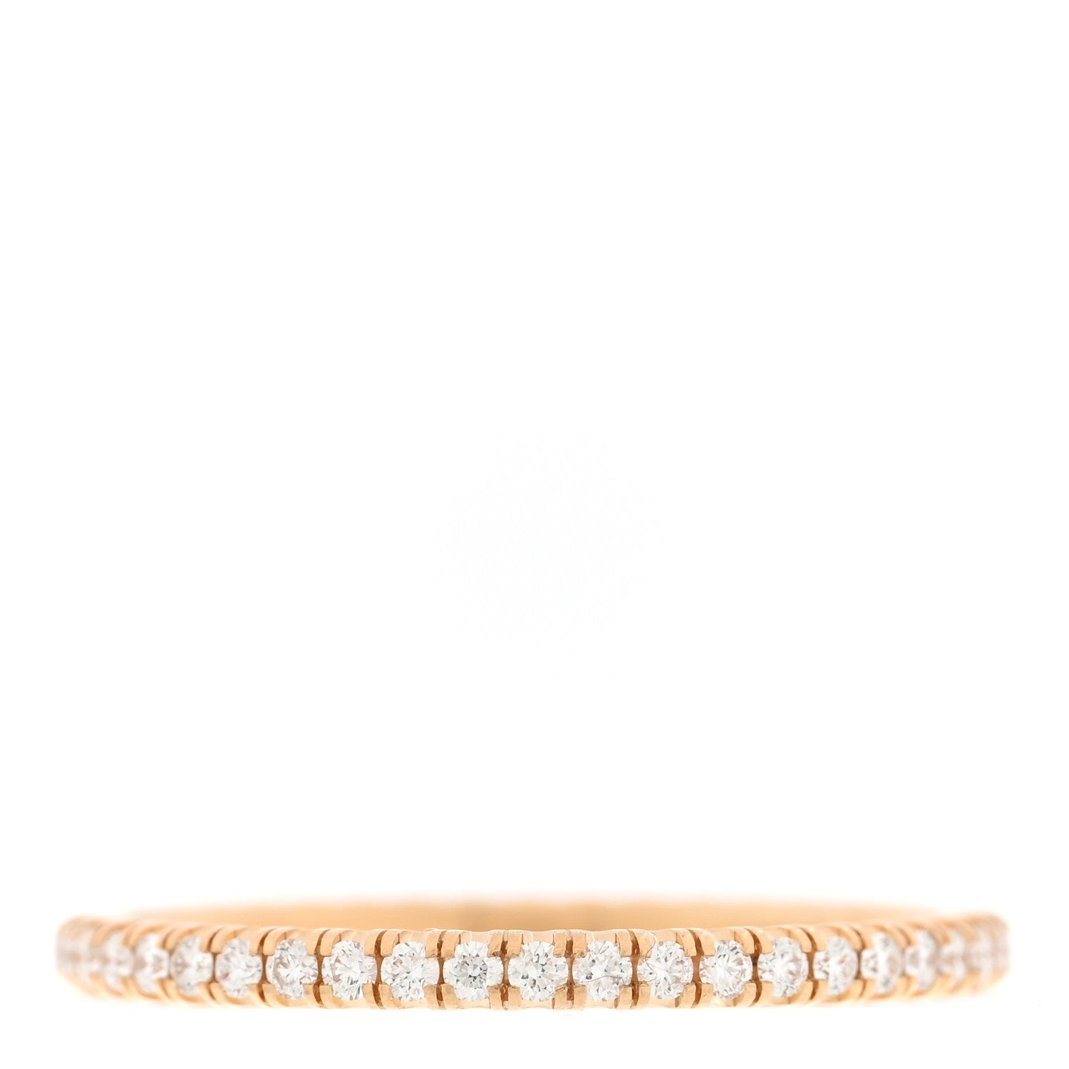 Cartier 18K Yellow Gold Diamond 1.5mm Etincelle de Cartier Wedding Band Ring 49 5 3 of 5