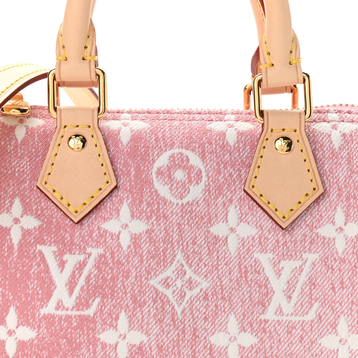 Louis Vuitton Monogram Jacquard Denim Nano Speedy Bandouliere Pink 7 of 10