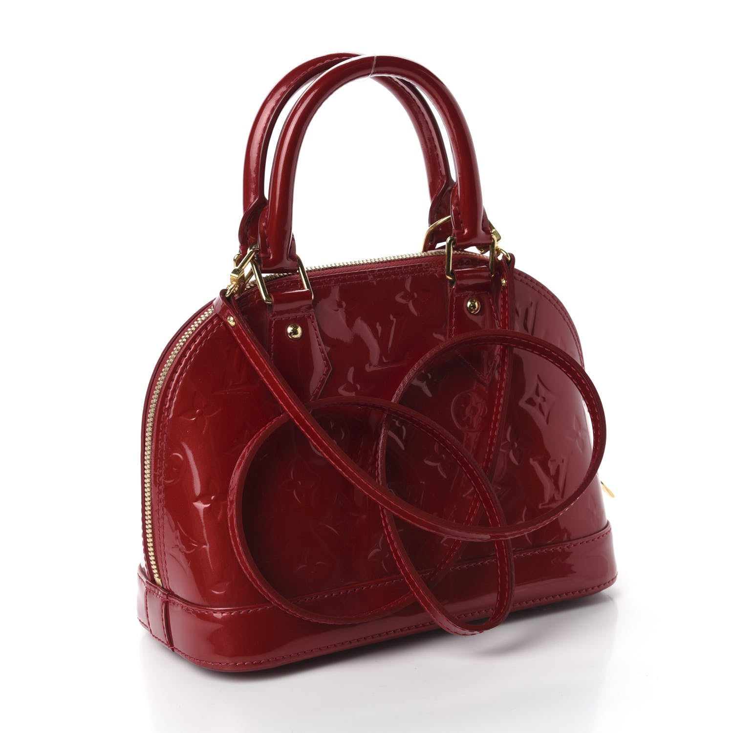 Louis Vuitton Vernis Alma BB Pomme D'Amour 3 of 10
