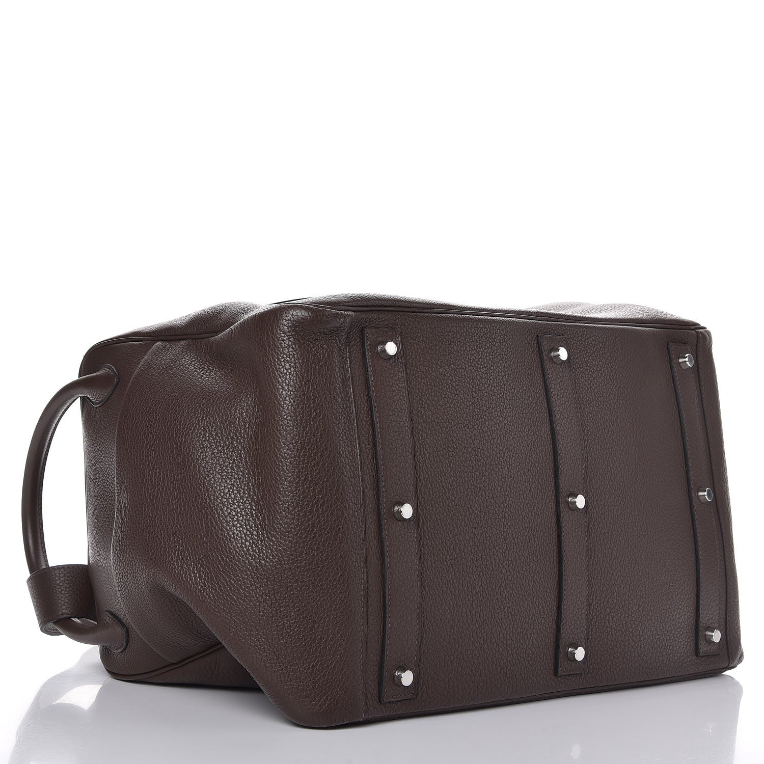 Hermes Taurillon Clemence Lindy 45 Chocolate 4 of 11