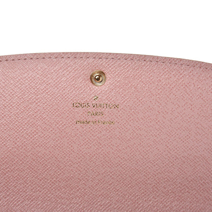 Louis Vuitton Damier Azur Emilie Wallet Rose Ballerine 6 of 7
