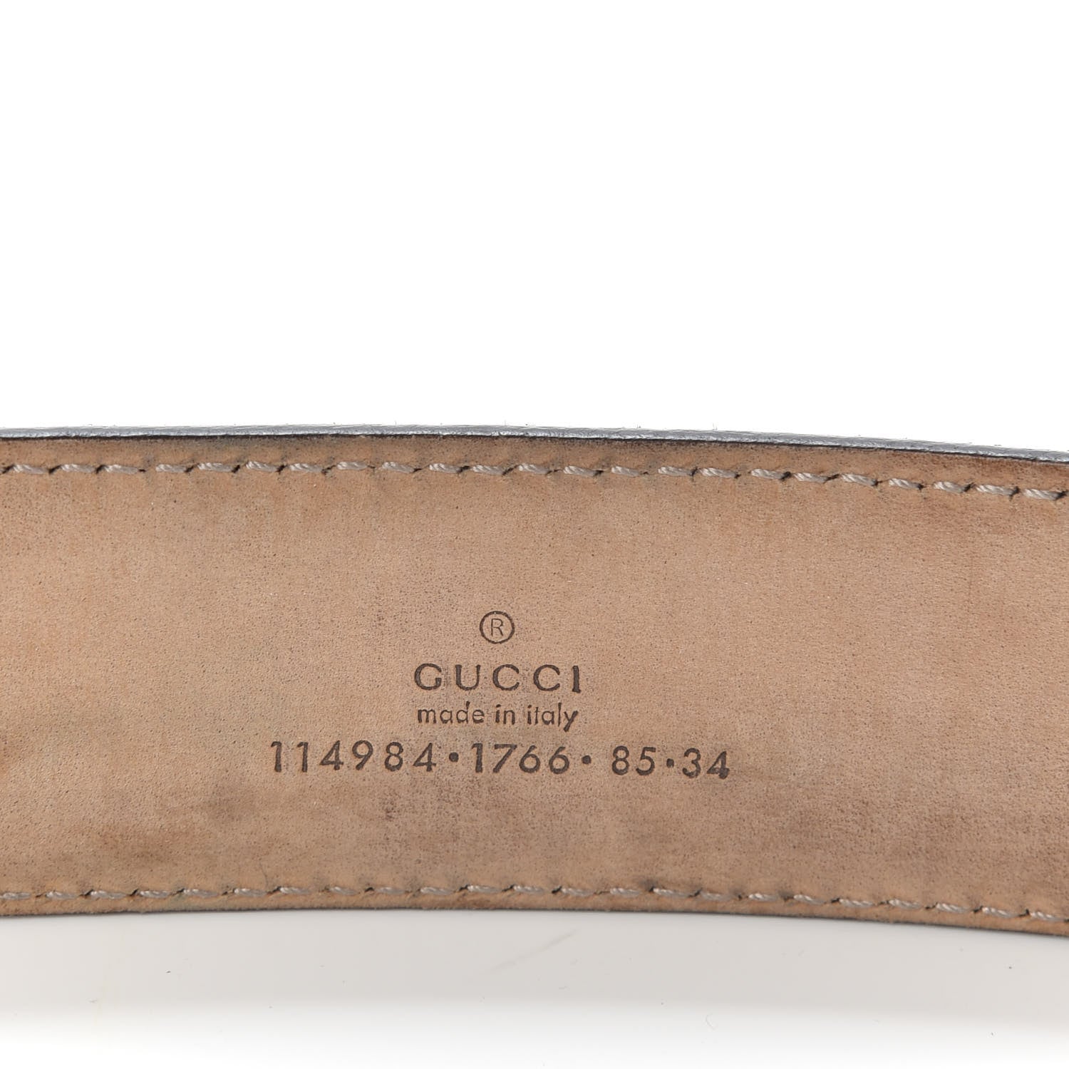 Gucci Imprime Monogram Interlocking G Belt 85 34 Military 5 of 5