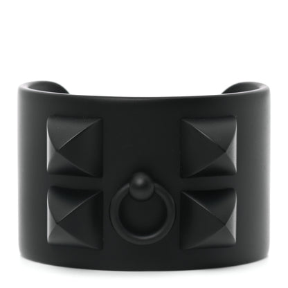 Hermes Aluminium Sunset Collier De Chien CDC Bracelet T2 Noir Intense 1 of 5