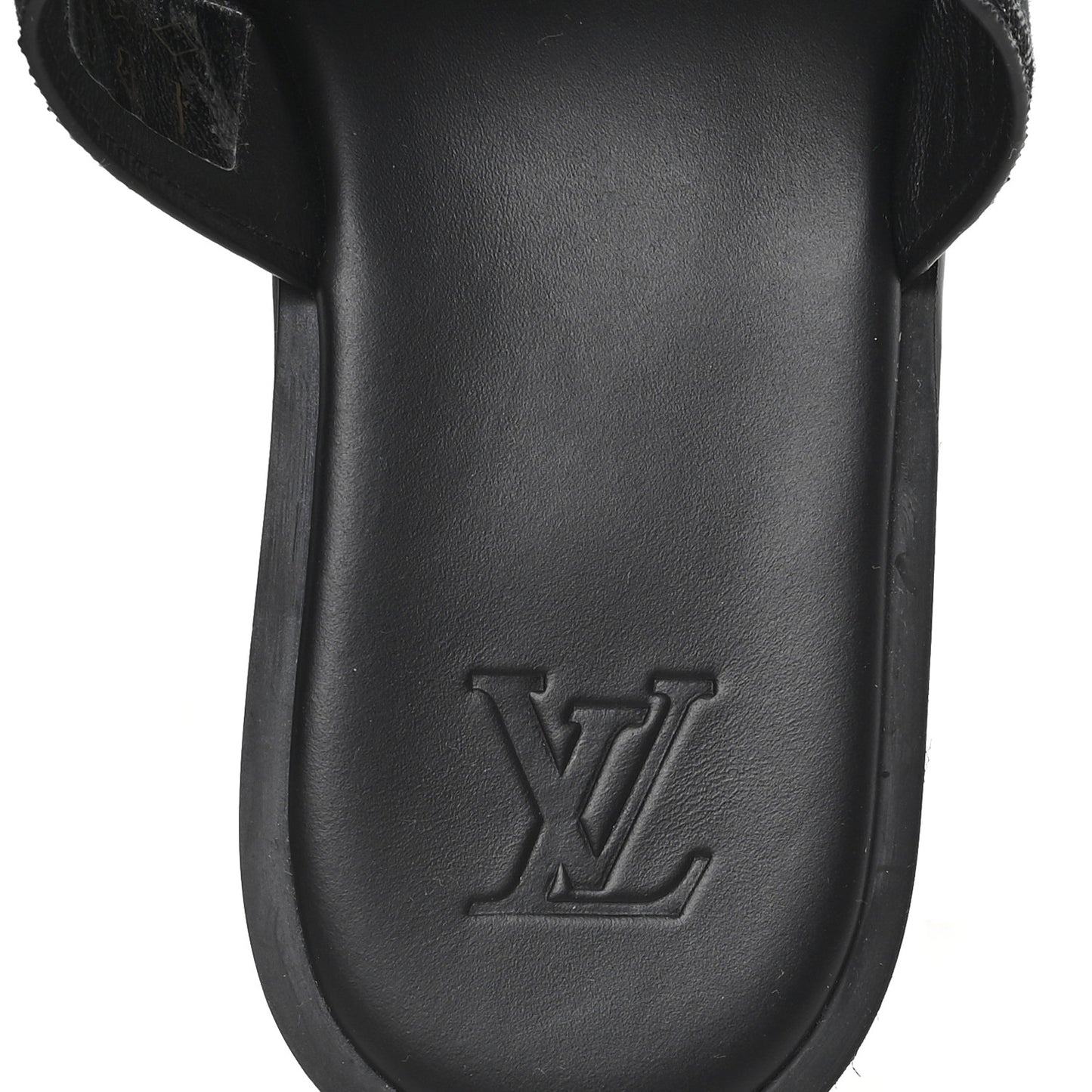 Monogram Denim Mens LV Oasis Mules 8.5 Black