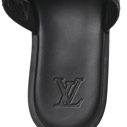 Louis Vuitton Monogram Denim Mens LV Oasis Mules 8.5 Black 8 of 9