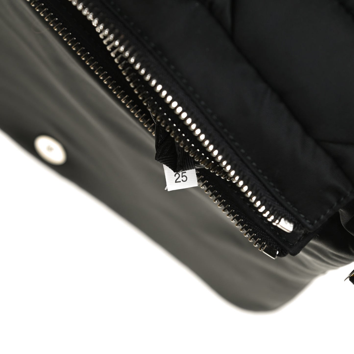 Re-Nylon Quilted Padded Flap Shoulder Bag Black