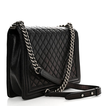 Chanel Caviar Quilted Large Boy Flap Black 2 of 11