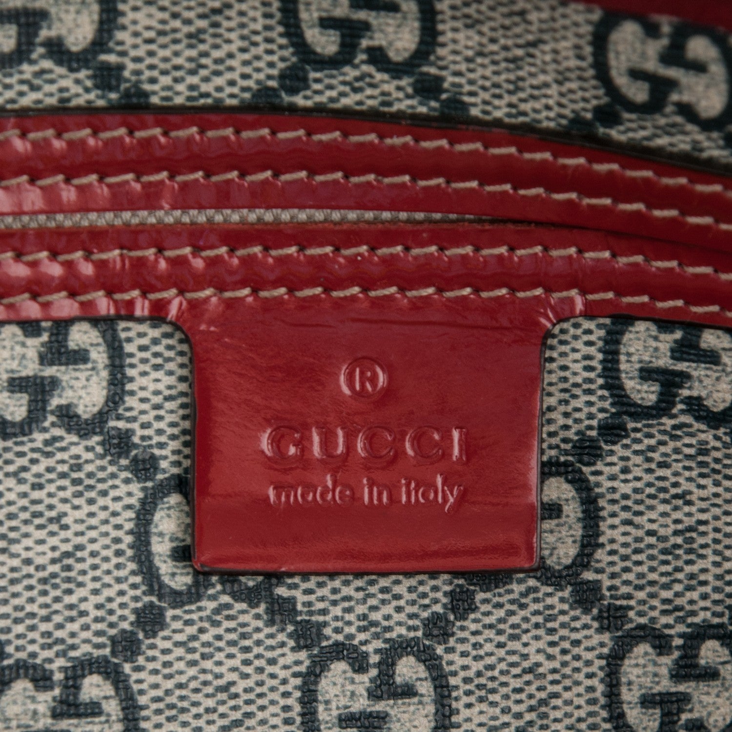 Gucci GG Plus Monogram Tattoo Heart Medium Joy Boston Red 6 of 7
