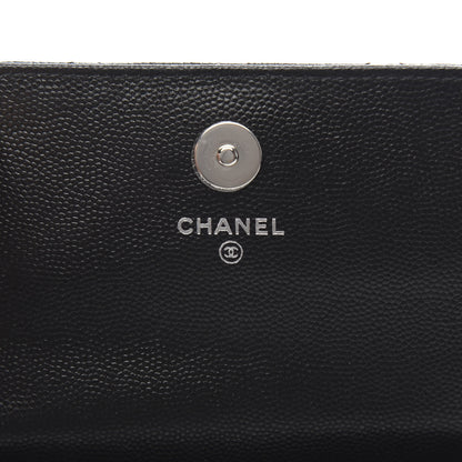 Chanel Caviar Quilted Incognito Belt Flap Card Holder Black 6 of 12