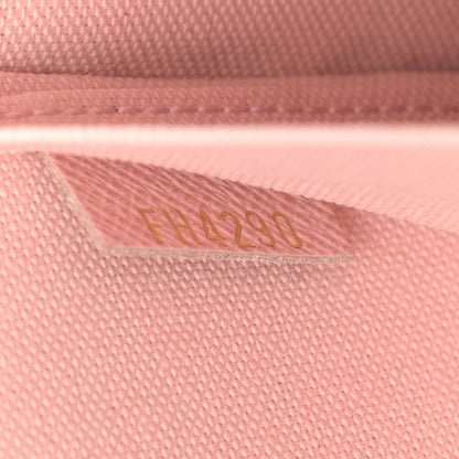 Louis Vuitton Damier Azur Pochette Felicie Chain Wallet Rose Ballerine 7 of 7