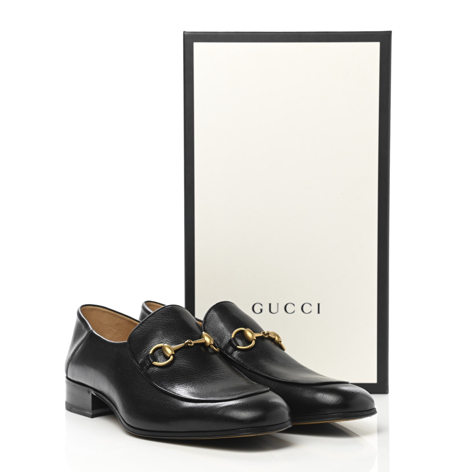 Gucci Goatskin Mens Horsebit Loafers 10.5 Black 10 of 10