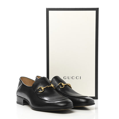 Gucci Goatskin Mens Horsebit Loafers 10.5 Black 10 of 10