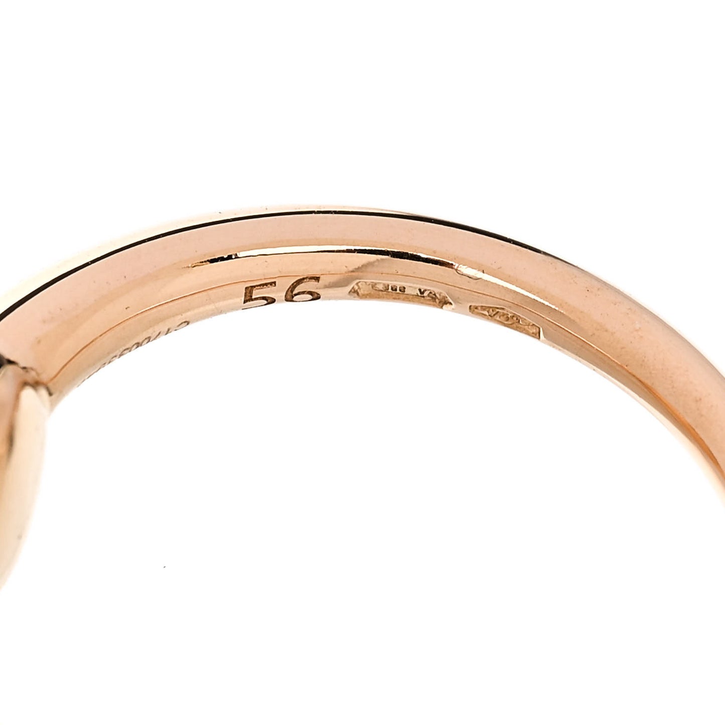 18K Rose Gold Green Tourmaline M'Ama Non M'Ama Ring 56 7.5