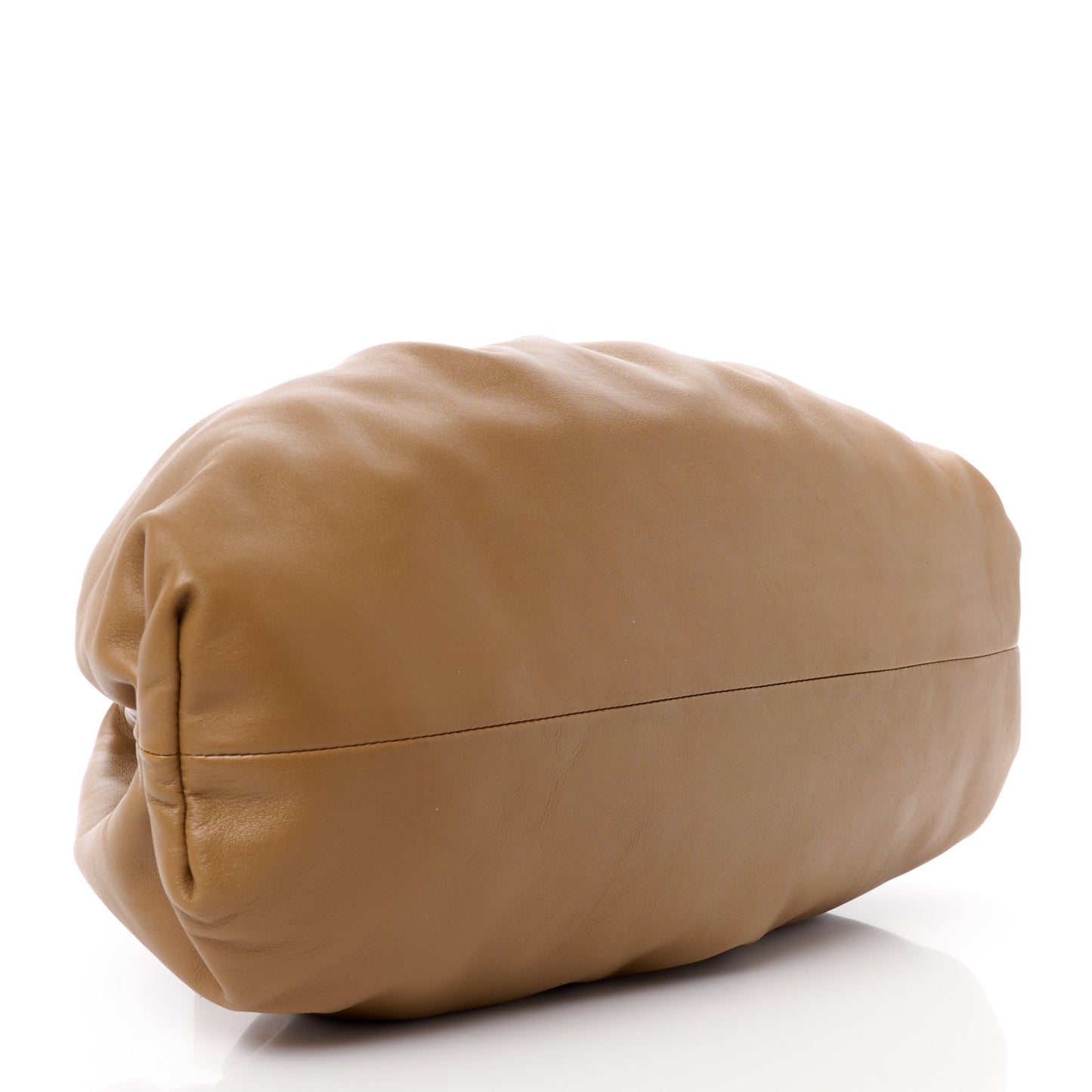 Smooth Butter Calf The Pouch Oversized Clutch Cammello