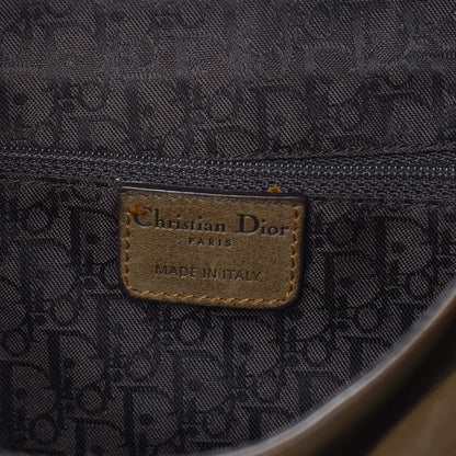 Christian Dior Calfskin Medium Gaucho Double Saddle Bag Green 6 of 16