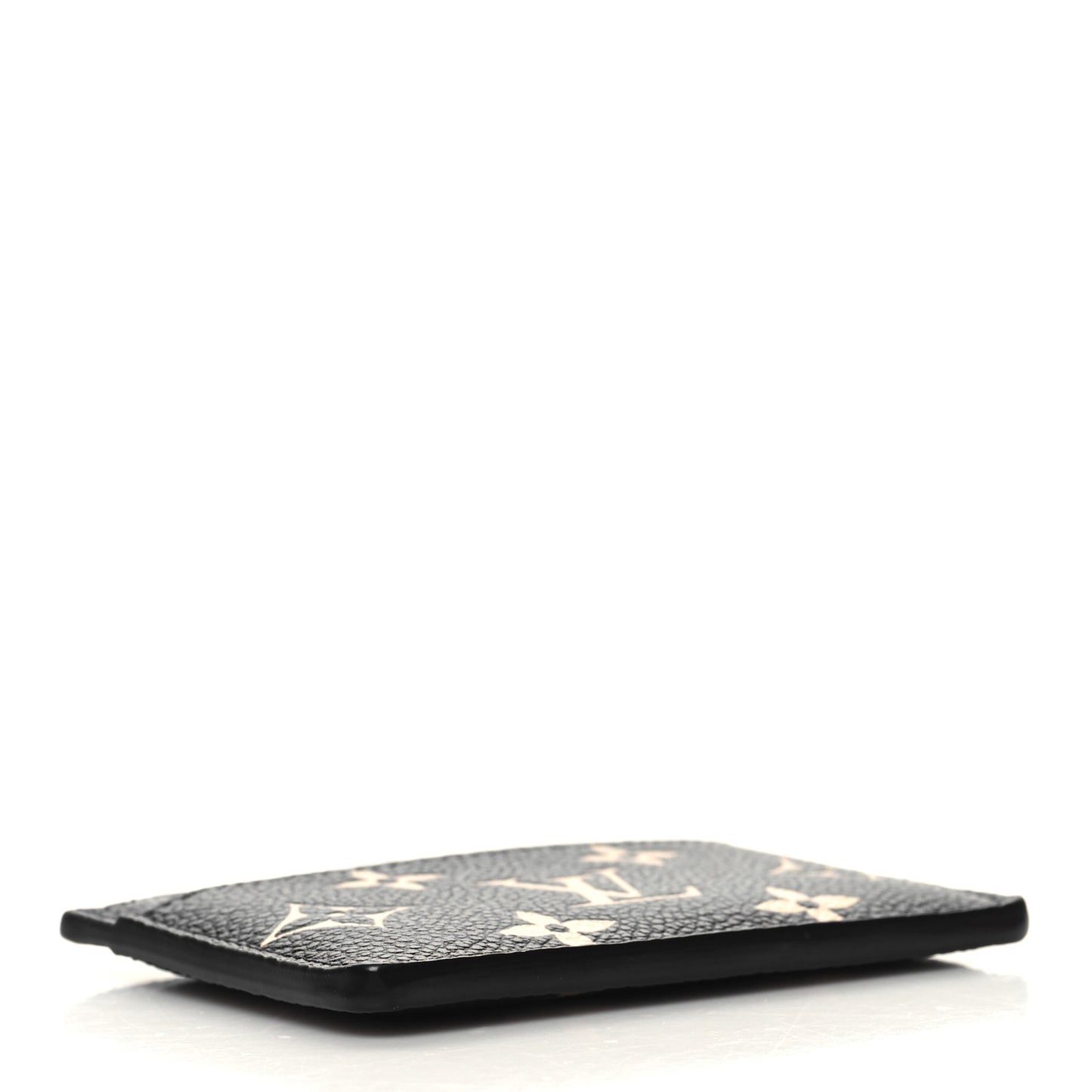 Empreinte Card Holder Black Beige